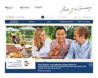 Willkommensportal (Screenshot)